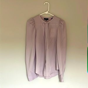 NWT Theory silk blouse in light purple